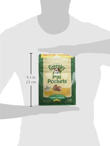 GREENIES PILL POCKETS Capsule Size Natural Dog Treats Chicken Flavor, 15.8 oz. Value Pack (60 Treats)