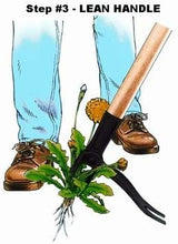 Load image into Gallery viewer, Grampa&#39;s Weeder - The Original Stand Up Weed Puller Tool with Long Handle - Made with Real Bamboo &amp; 4-Claw Steel Head Design - Easily Remove Weeds Without Bending, Pulling, or Kneeling