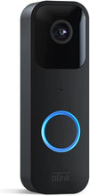 Load image into Gallery viewer, Blink Video Doorbell | Two-way audio, HD video, motion and chime app alerts and Alexa enabled — wired or wire-free (Black)