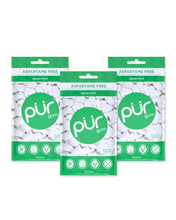 Load image into Gallery viewer, PUR Gum | Aspartame Free Chewing Gum | 100% Xylitol | Sugar Free, Vegan, Gluten Free &amp; Keto Friendly | Natural Spearmint Flavored Gum, 55 Pieces (Pack of 3)