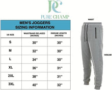 Load image into Gallery viewer, PURE CHAMP Mens 3 Pack Fleece Active Athletic Workout Jogger Sweatpants for Men with Zipper Pocket and Drawstring Size S-3XL