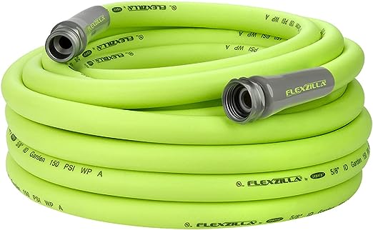 Flexzilla Garden Hose 5/8 in. x 50 ft, Heavy Duty, Lightweight, Drinking Water Safe, ZillaGreen - HFZG550YW-E