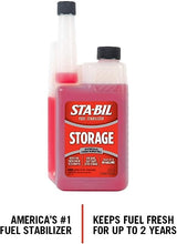 Load image into Gallery viewer, STA-BIL Storage Fuel Stabilizer - Keeps Fuel Fresh for 24 Months - Prevents Corrosion - Gasoline Treatment that Protects Fuel System - Fuel Saver - Treats 80 Gallons - 32 Fl. Oz. (22287)