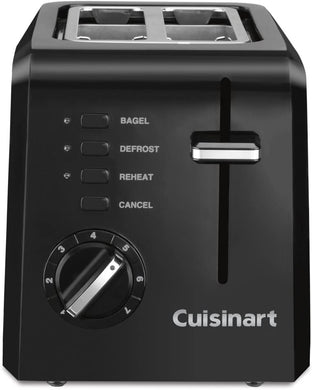 Cuisinart CPT-122BK 2-Slice Compact Plastic Toaster, Black