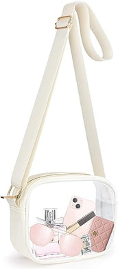 KETIEE Clear Crossbody Bag, Stadium Approved Clear Purse Bag for Concerts Sports Events Festivals