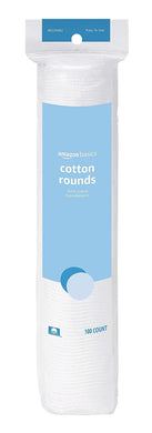 Amazon Basics Cotton Rounds, 100 Count (Previously Solimo)