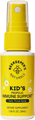 Kids Propolis Throat Spray - Natural Immune Support & Sore Throat Relief - by BEEKEEPER'S NATURALS - Has Antioxidants & Gluten-Free (1.06 oz) Pack of 1 (Kids)