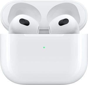 Apple AirPods (3rd Generation) Wireless Earbuds with Lightning Charging Case. Spatial Audio, Sweat and Water Resistant, Up to 30 Hours of Battery Life. Bluetooth Headphones for iPhone