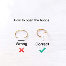 Load image into Gallery viewer, Small Gold Nose Ring Hoop for Women, Tiny Thin 14k Gold Filled Nose Piercing Hoop Jewelry 7mm 22G