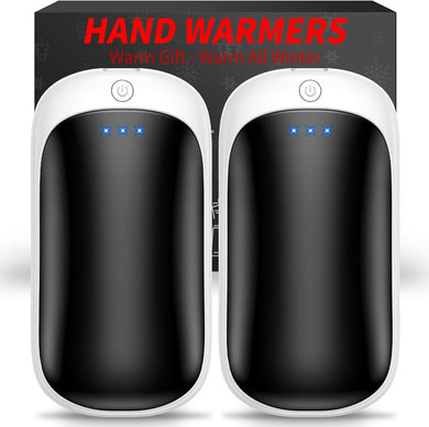 2 Pack Hand Warmers Rechargeable, Portable Electric Hand Warmers Reusable, USB 2 in 1 Handwarmers, Outdoor/Indoor/Warm Gifts for Men Women Kids