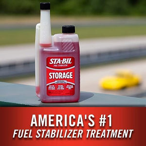 STA-BIL Storage Fuel Stabilizer - Keeps Fuel Fresh for 24 Months - Prevents Corrosion - Gasoline Treatment that Protects Fuel System - Fuel Saver - Treats 80 Gallons - 32 Fl. Oz. (22287)