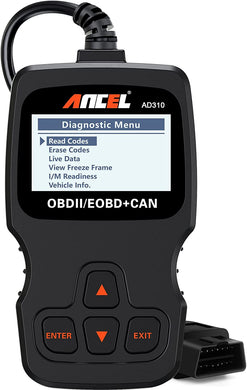 ANCEL AD310 Classic Enhanced Universal OBD II Scanner Car Engine Fault Code Reader CAN Diagnostic Scan Tool-Black