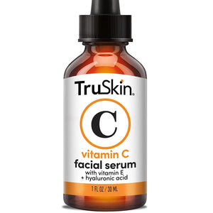 TruSkin Vitamin C Serum for Face – Anti Aging Face & Eye Serum with Vitamin C, Hyaluronic Acid, Vitamin E – Brightening Serum for Dark Spots, Even Skin Tone, Eye Area, Fine Lines & Wrinkles, 1 Fl Oz