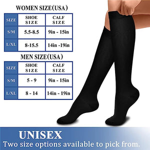 CHARMKING Compression Socks for Women & Men Circulation (3 Pairs) 15-20 mmHg is Best Support for Athletic Running Cycling