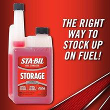 Load image into Gallery viewer, STA-BIL Storage Fuel Stabilizer - Keeps Fuel Fresh for 24 Months - Prevents Corrosion - Gasoline Treatment that Protects Fuel System - Fuel Saver - Treats 80 Gallons - 32 Fl. Oz. (22287)