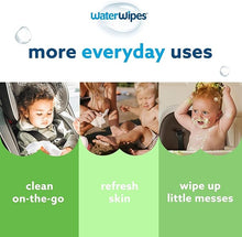 Load image into Gallery viewer, WaterWipes Plastic-Free Textured Clean, Toddler &amp; Baby Wipes, 99.9% Water Based Wipes, Unscented &amp; Hypoallergenic for Sensitive Skin, 720 Count (12 packs), Packaging May Vary