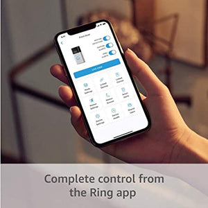 Ring Video Doorbell - 1080p HD video, real-time home monitoring, privacy controls, simple setup, Works with Alexa | Satin Nickel