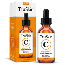 Load image into Gallery viewer, TruSkin Vitamin C Serum for Face – Anti Aging Face &amp; Eye Serum with Vitamin C, Hyaluronic Acid, Vitamin E – Brightening Serum for Dark Spots, Even Skin Tone, Eye Area, Fine Lines &amp; Wrinkles, 1 Fl Oz