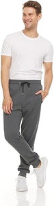 PURE CHAMP Mens 3 Pack Fleece Active Athletic Workout Jogger Sweatpants for Men with Zipper Pocket and Drawstring Size S-3XL