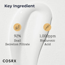 Load image into Gallery viewer, COSRX Snail Mucin 92% Moisturizer 3.52oz/ 100g, Daily Repair Face Gel Cream for Dry, Sensitive Skin, Not Tested on Animals, No Parabens, No Sulfates, No Phthalates, Korean Skincare