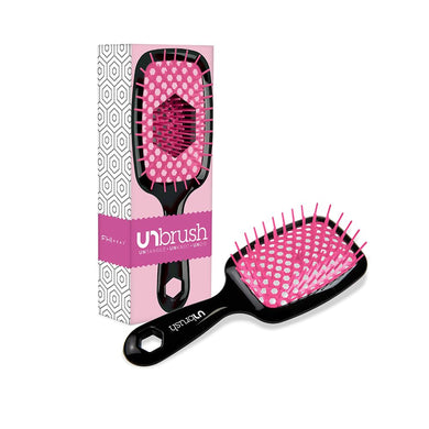 FHI HEAT UNbrush Wet & Dry Vented Detangling Hair Brush, Cherry Blossom