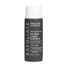 Load image into Gallery viewer, Paula&#39;s Choice Skin Perfecting 2% BHA Liquid Salicylic Acid Exfoliant, Gentle Facial Exfoliator for Blackheads, Large Pores, Wrinkles &amp; Fine Lines, Travel Size, 1 Fluid Ounce