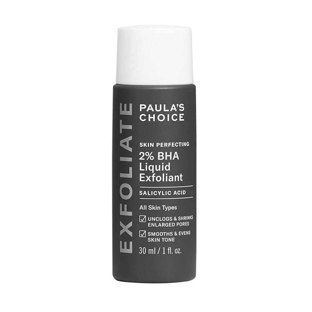 Paula's Choice Skin Perfecting 2% BHA Liquid Salicylic Acid Exfoliant, Gentle Facial Exfoliator for Blackheads, Large Pores, Wrinkles & Fine Lines, Travel Size, 1 Fluid Ounce