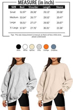 Load image into Gallery viewer, EFAN Womens Oversized Sweatshirts Hoodies Fleece Crew Neck Pullover Sweaters Casual Comfy Fall Fashion Outfits Clothes 2023