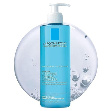 La Roche-Posay Toleriane Purifying Foaming Facial Cleanser, Oil Free Face Wash for Oily Skin and for Sensitive Skin with Niacinamide, Pore Cleanser Won’t Dry Out Skin, Unscented