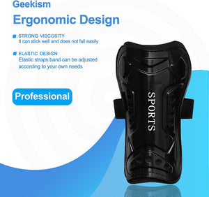 Geekism Soccer Shin Guards for Youth Kids Toddler, Protective Soccer Shin Pads & Sleeves Equipment - Football Gear for 3 5 4-6 7-9 10-12 Years Old Children Teens Boys Girls