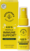 Load image into Gallery viewer, Kids Propolis Throat Spray - Natural Immune Support &amp; Sore Throat Relief - by BEEKEEPER&#39;S NATURALS - Has Antioxidants &amp; Gluten-Free (1.06 oz) Pack of 1 (Kids)