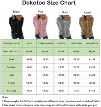 Load image into Gallery viewer, Dokotoo Women&#39;s Casual Crew Neck Sweatshirt Loose Soft Long Sleeve Pullover Tops