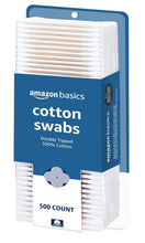 Load image into Gallery viewer, Amazon Basics Cotton Swabs, 500 Count (Previously Solimo)