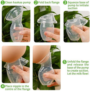 haakaa Manual Breast Pump for Breastfeeding 4oz/100ml