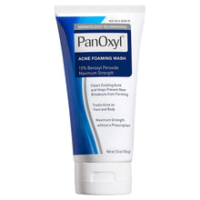 Load image into Gallery viewer, PanOxyl Acne Foaming Wash Benzoyl Peroxide 10% Maximum Strength Antimicrobial, 5.5 Oz