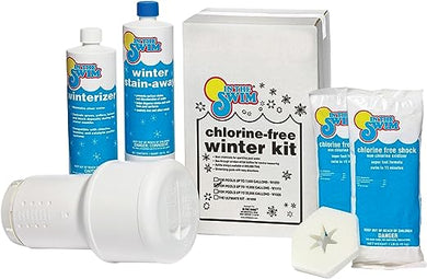 In The Swim Pool Closing Kit - Winterizing Chemicals for Above Ground and In-Ground Pools - Up to 15,000 Gallons Multicolor