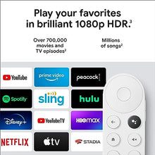 Load image into Gallery viewer, Chromecast with Google TV (HD) - Streaming Stick Entertainment on Your TV with Voice Search - Watch Movies, Shows, and Live TV in 1080p HD - Snow