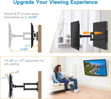 Load image into Gallery viewer, Full Motion TV Monitor Wall Mount Bracket Articulating Arms Swivels Tilts Extension Rotation for Most 13-42 Inch LED LCD Flat Curved Screen TVs &amp; Monitors, Max VESA 200x200mm up to 44lbs by Pipishell