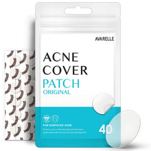 Load image into Gallery viewer, Avarelle Pimple Patches (40 Count) Hydrocolloid Acne Cover Patches | Zit Patches for Blemishes, Zits and Breakouts with Tea Tree, Calendula and Cica Oil for Face | Vegan, Cruelty Free Certified, Carbonfree Certified (40 PATCHES)