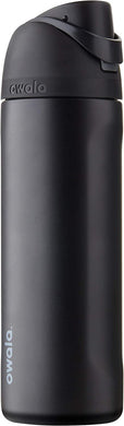 Owala FreeSip Insulated Stainless Steel Water Bottle with Straw for Sports and Travel, BPA-Free, 24-oz, Very, Very Dark