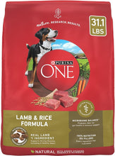 Load image into Gallery viewer, Purina ONE Dry Dog Food Lamb and Rice Formula - 31.1 lb. Bag