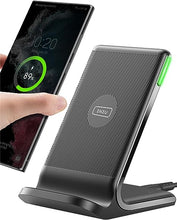 Load image into Gallery viewer, INIU Wireless Charger, 15W Fast Wireless Charging Station with Sleep-Friendly Adaptive Light Compatible with iPhone 15 14 13 12 Pro XR XS 8 Plus Samsung Galaxy S23 S22 S21 S20 Note 20 10 Google etc