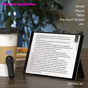 SYUKUYU RF Remote Control Page Turner for Kindle Reading Ipad Surface Comics, iPhone Android Tablets Reading Novels Taking Photos