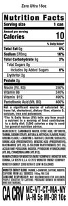 Monster Energy Zero Ultra, Sugar Free Energy Drink, 16 Ounce (Pack of 15)