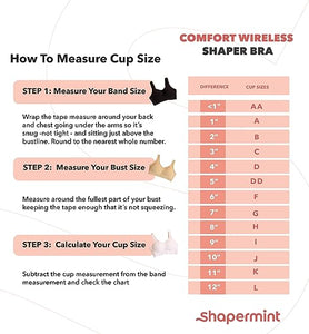 SHAPERMINT Compression Wirefree High Support Bra for Women Small to Plus Size Everyday Wear, Exercise and Offers Back Support