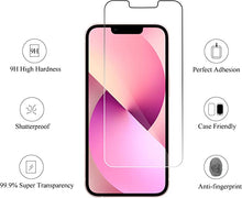 Load image into Gallery viewer, Ailun 2 Pack Screen Protector for iPhone 13 [6.1 inch Display] with 2 Pack Tempered Glass Camera Lens Protector,[9H Hardness]-HD[4 Pack]