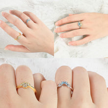 Load image into Gallery viewer, Sun and Moon Ring set stackable rings for women,adjustable celestial jewelry anillos para mujer matching rings as friendship rings for best friend gifts,sun moon stacking rings for teen girls