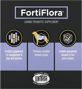 Purina Pro Plan Veterinary Supplements FortiFlora Dog Probiotic Supplement, Canine Nutritional Supplement - (72) 30 ct. Boxes