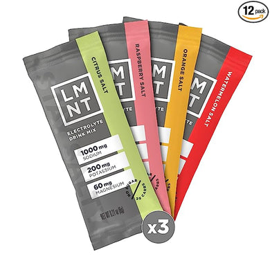 LMNT Keto Electrolyte Powder Packets | Paleo Hydration Powder | No Sugar, No Artificial Ingredients | Variety Pack | 12 Stick Packs