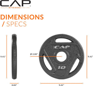 CAP Barbell Olympic Grip Weight Plate Collection